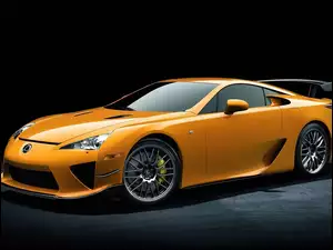 Sportowy, Lexus LF-A, Pomarańczowy