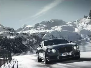 Góry, Bentley Continental, Droga