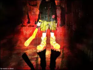 Paranoia Agent, kij, postać, spodenki