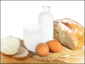 Mleko, Chleb, Jajka