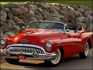 Kabriolet, Czerwony, Buick Skylark