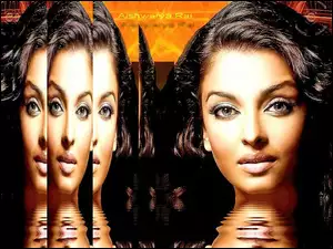 Aishwarya Rai, Odbicie, Twarz, Woda