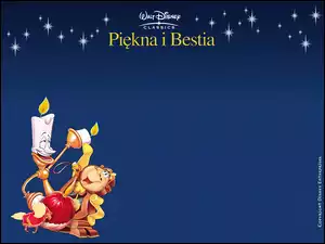 zegar, Piękna I Bestia, świecznik