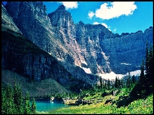 Kanada, Jeziorko, Park Narodowy, Góry, Montana