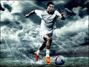 Cristiano Ronaldo, Deszcz, Piłkarz, Boisko