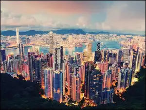Niebo, Hong Kong, Wieżowce
