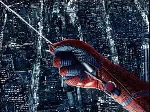 Ręka, Miasto, Spiderman, Pajęczyna