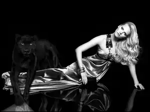 Puma, Kobieta, Wieczorowa, Blondynka, Suknia