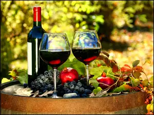 Winogron, Wino, Jabłka