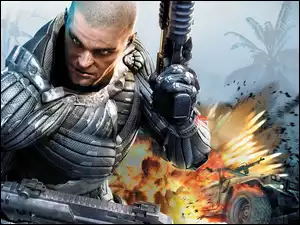 Crysis, Ogień, Mężczyzna, Broń