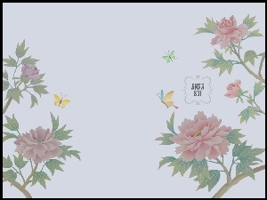motyle, Anna Sui, kwiaty
