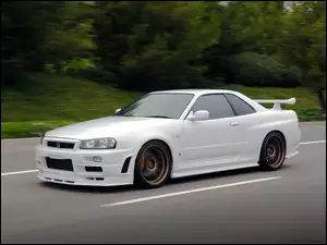 R34, Biały, Nissan