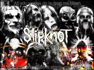 Slipknot, maska, twarze, kolce