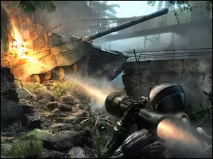 Ogień, Crysis, Czołg