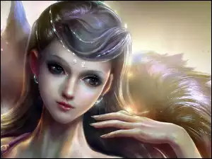 Piękna, Zbliżenie, Dziewczyna, Fantasy