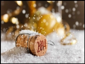 2014, Korek, Nowy, Szampan, Rok