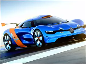 Niebieskie, Droga, Renault, Alpine