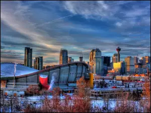 Kanada, Zima, Calgary, Miasto