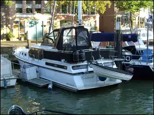 Dordrecht, Motorówka, Port, Łódź, Holandia