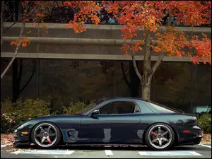 Mazda, Drzewa, RX-7, Parking