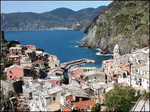 Riwiera, Włochy, Panorama, Liguria