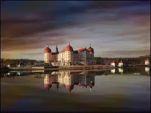 Niemcy, Jezioro, Pałac, Moritzburg