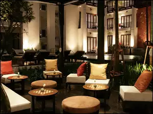 Tajlandia, Hotel, Wieczór, Taras, Chaing Mai