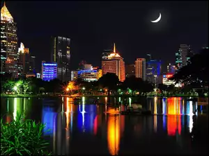 Panorama, Miasto, Bangkok