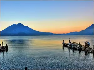 Góry, Gwatemala, Morze, Mola San Pedro