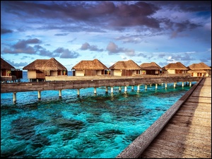 Hotel, Molo, Kompleks, Morze, Hotelowy, Domki
