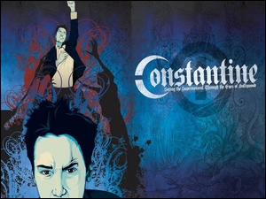 Constantine, napis, obrazek, postacie
