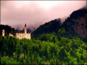 Zamek, Niemcy, Neuschwanstein, Bawaria