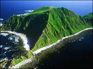 Z lotu ptaka, Wyspa, Ocean