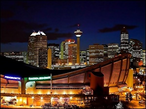 Drapacze Chmur, Nocą, Stadion, Calgary