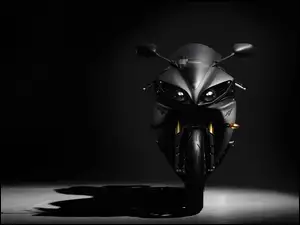 YZF R1, Czarny, Ścigacz, Motor, Yamaha