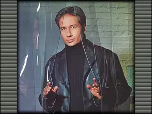 David Duchovny, czarny strój