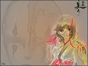 Vampire Princess Miyu, szlafrok, dziewczyna