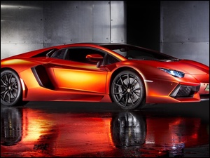 Aventador, Pomarańczowy, Lamborghini