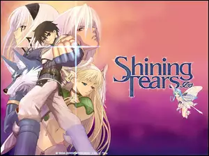 kobieta, Shining Tears, wilk, postacie, mężczyzna