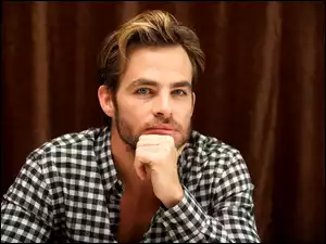 Krata, Chris Pine, Zarost, Aktor, Koszula