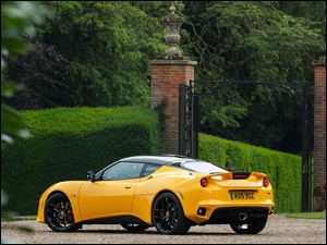 Samochód, Drzewa, Lotus Evora, Park