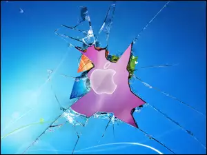 Apple, Pęknięty, Ekran