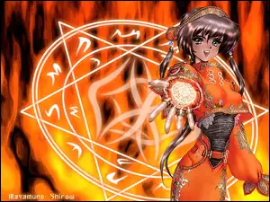 kobieta, Masamune Shirow, pentagram