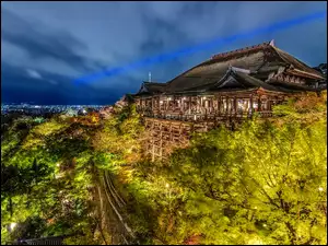 Japonia, Nocą, Kyoto, Miasto