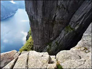 Norwegia, Preikestolen, Fjord