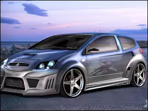 Kit, Citroen C2, Zderzaki, Masywne, Body