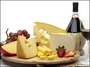 Owoce, Wino, Ser