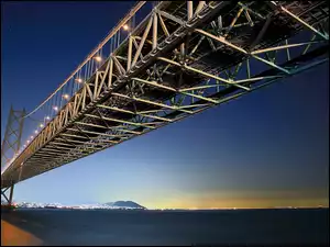 Awaji, Most, Akashi Kaikyō, Japonia, Kobe
