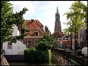 Amersfoort, Kościół, Rzeka, Kamieniczki, Eem