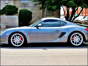 Domy, Porsche, Sportowy, Cayman, Ulica